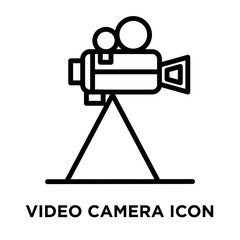 video camera icons isolated on white background. Modern and editable video camera icon. Simple icon vector illustration.