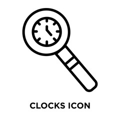 clocks icons isolated on white background. Modern and editable clocks icon. Simple icon vector illustration.