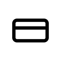 Card credit icon. Element of web icon for mobile concept and web apps. Thin line Card credit icon can be used for web and mobile