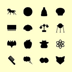 16 nature icons set