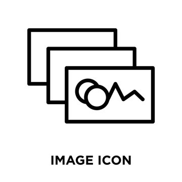 image icons isolated on white background. Modern and editable image icon. Simple icon vector illustration.