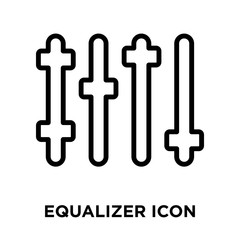 Equalizer icon vector isolated on white background, Equalizer sign , linear and stroke elements in outline style