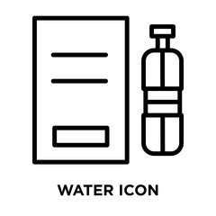 water icons isolated on white background. Modern and editable water icon. Simple icon vector illustration.