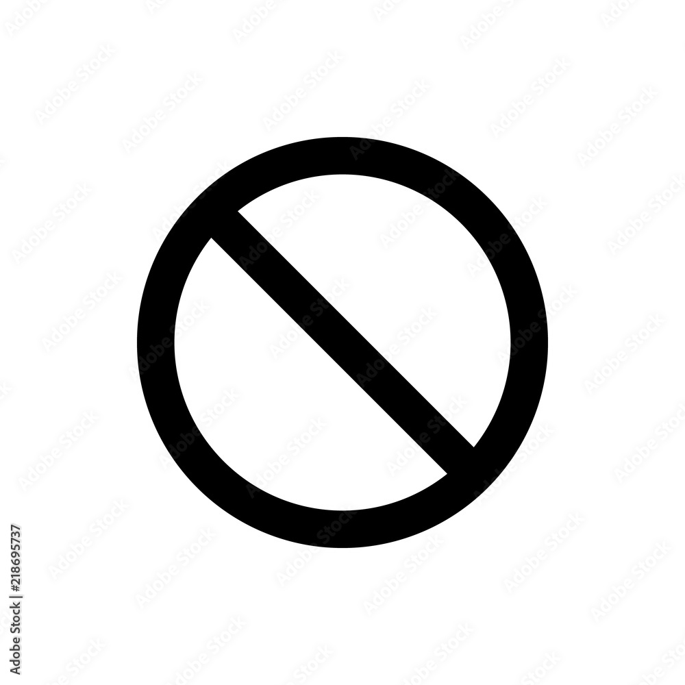 Poster ban icon. element of web icon for mobile concept and web apps. thin line ban icon can be used for we