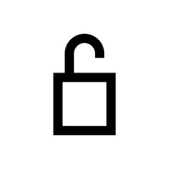 open lock icon. Element of web icon for mobile concept and web apps. Thin line open lock icon can be used for web and mobile