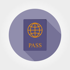 Passport. Icon. Vector. Flat.