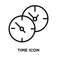 time icons isolated on white background. Modern and editable time icon. Simple icon vector illustration.
