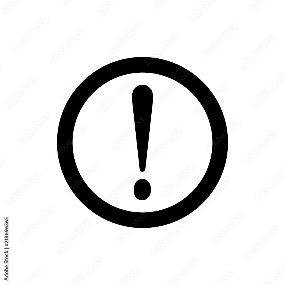 Poster exclamation point icon. element of web icon for mobile concept and web apps. thin line exclamation p