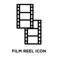 Fototapeta na wymiar film reel icons isolated on white background. Modern and editable film reel icon. Simple icon vector illustration.