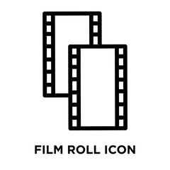 film roll icons isolated on white background. Modern and editable film roll icon. Simple icon vector illustration.