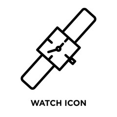 watch icons isolated on white background. Modern and editable watch icon. Simple icon vector illustration.