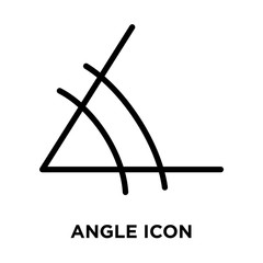 angle icons isolated on white background. Modern and editable angle icon. Simple icon vector illustration.