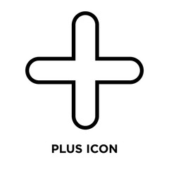 plus icons isolated on white background. Modern and editable plus icon. Simple icon vector illustration.