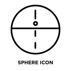 sphere icons isolated on white background. Modern and editable sphere icon. Simple icon vector illustration.