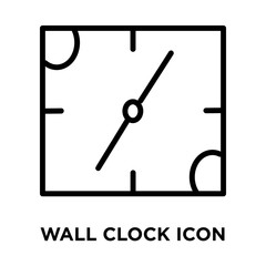 wall clock icons isolated on white background. Modern and editable wall clock icon. Simple icon vector illustration.