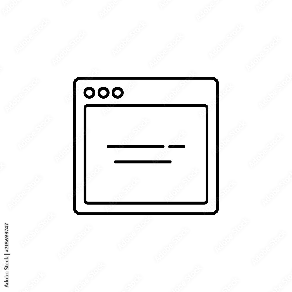 Poster browser search webpage icon. element of internet browser for mobile concept and web apps icon. thin 