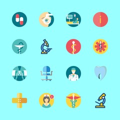 hospital vector icons set. x ray, dentist logo, patient and band aid in this set