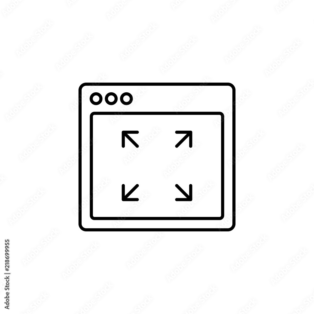 Poster browser minimize webpage icon. element of internet browser for mobile concept and web apps icon. thi