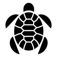 Obraz premium Turtle marine animal icon. Simple illustration of turtle marine animal vector icon for web design isolated on white background