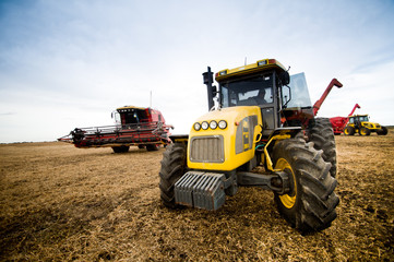Soybean harvest in Argentina