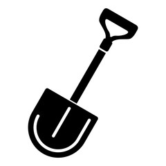 Spade shovel icon. Simple illustration of spade shovel vector icon for web design isolated on white background