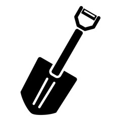 Hand spade icon. Simple illustration of hand spade vector icon for web design isolated on white background