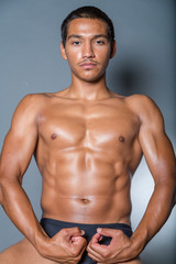 Fototapeta premium Man on a Stool