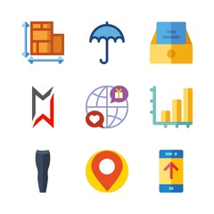 business icons set. financial, ict, futuristic and placeholder graphic works
