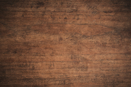 Fototapeta Old grunge dark textured wooden background,The surface of the old brown wood texture,top view brown teak wood paneling