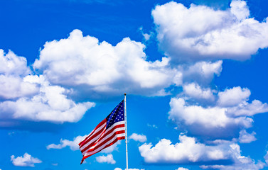 American Flag on a Sunny Day 