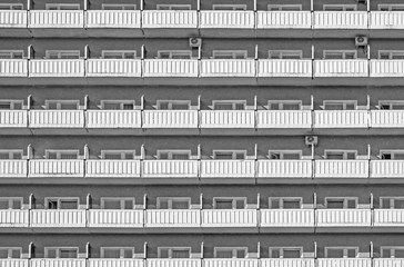 Modern building as pattern and background.