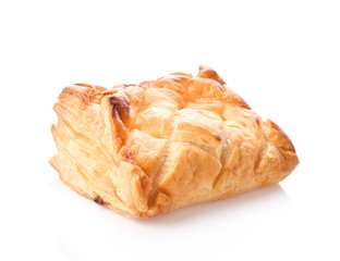 Puff pastry isolated on a white background
