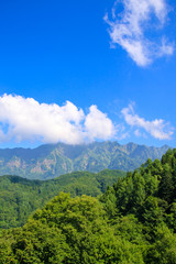 Fototapeta premium 大望峠からの戸隠連峰