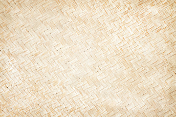 Traditional handmade bamboo wooden texture woven pattern nature abstract brown background
