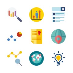 finance icons set. law, blackboard, investment and future graphic works