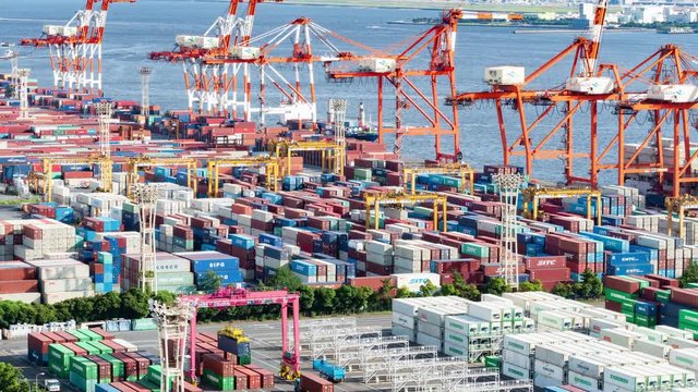 Time lapse movie of the container terminal.