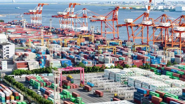 タイムラプス・コンテナターミナル