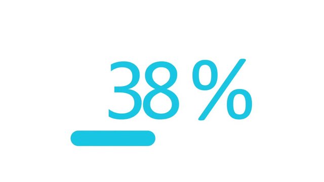 4k,Loading Transfer Download Animation with 0 to 100 percentage increasing,progress bar.download,