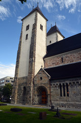 View of historical buildings of Bergen, Norway
