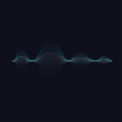 Music wave, digital sound