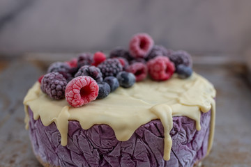 Blaubeer Eistorte