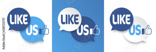 "Like us" Stockfotos und lizenzfreie Vektoren auf Fotolia.com - Bild