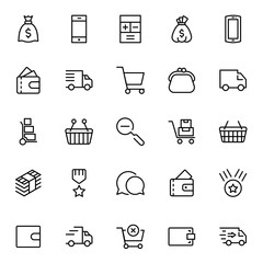 E-commerce flat icon