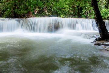 Waterfall in spring.