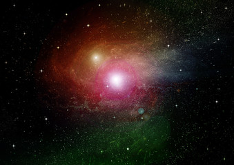 galaxy in a free space