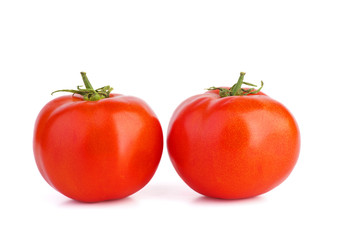 Two red tomatoes