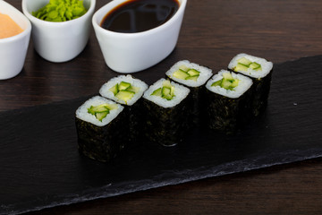 Appetizing cucumber roll