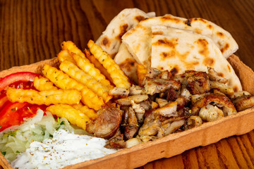 Gyros with meat
