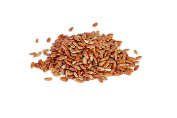 Small pile of red rice