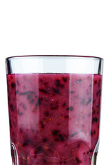 Glass of currants smoothie